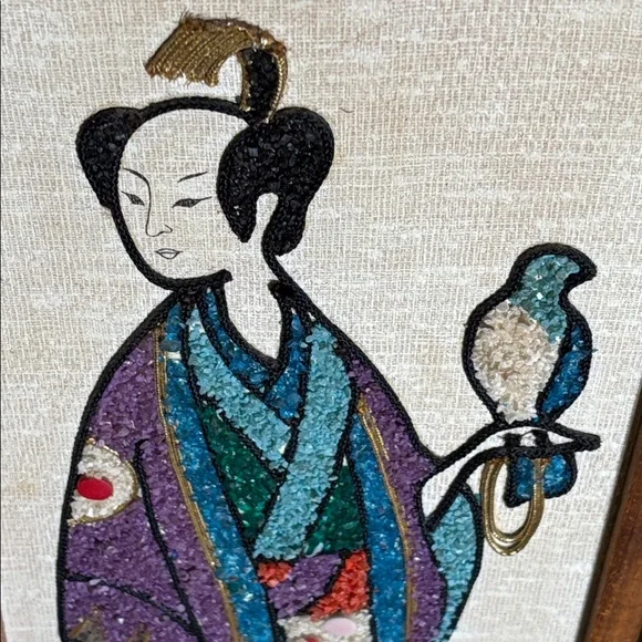 Mid -Century Modern Pebble Gravel Art Panels - Picture 8 of 10